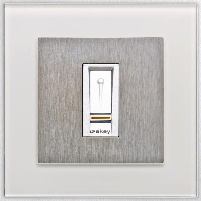ekey 101702 Rahmen UP GL WE Rahmen FS UP Glas weiß IP44