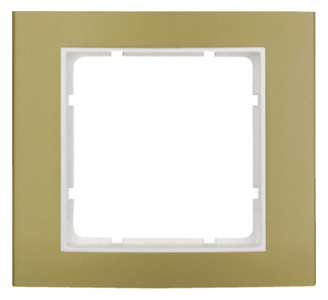 Berker 10113046 Rahmen 1fach B.3 Alu gold/polarweiß