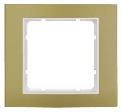 Berker 10113046 Rahmen 1fach B.3 Alu gold/polarweiß
