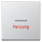 Jung A590HAL Wippe Heizung Notschalter m.Lichtleiter Serie A aluminium