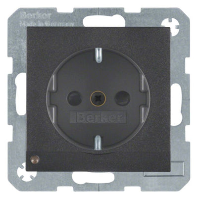 Berker 41091606 Steckdose SCHUKO+LED B.3/B.7 anthrazit matt