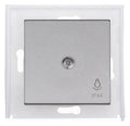 Kopp 493943006 HK07 IP44 Flächenwippe m. Linse u.Symbol "Licht" stahl