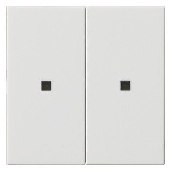 GIRA 536903 Wippe 2fach unbedruckt KF System 55 Reinweiß glänzend