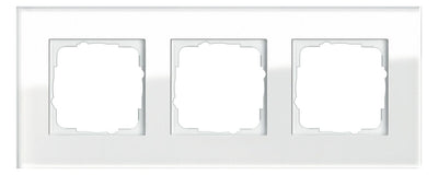 GIRA 021312 Abdeckrahmen 3fach Esprit Glas Weiß