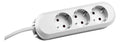Bachmann 388.270 Tischsteckdose 3xSchuko weiß Strom 1,5m Schuko