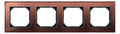 Mert 489415 M-PLAN-Echtglasrahmen 4f Mahagonibraun