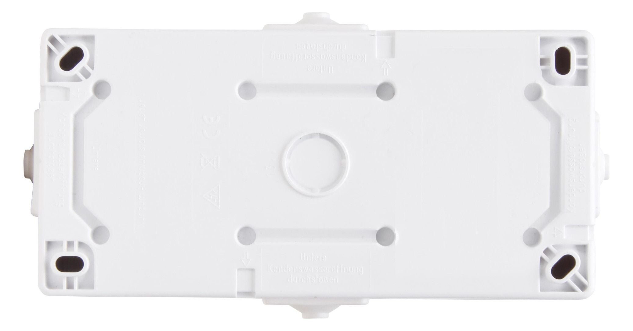 Kopp 137002003 NAUTIC Schuko Steckdose 2f Klappd.erh.Ber.schutz waagerecht