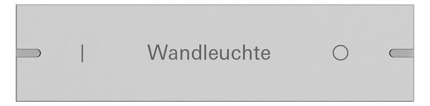 GIRA 8324915 Wippe indiv. Tastsensor4 4fach TS4 Aluminium Grau matt (lackiert)