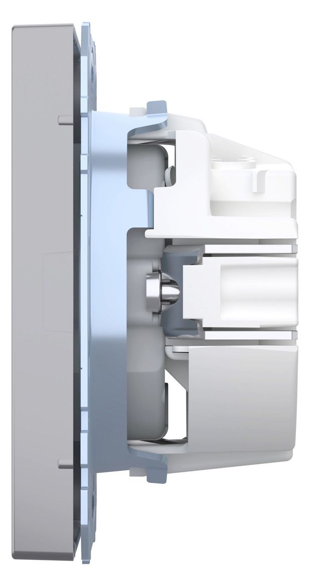 Mert MEG 2301-6036 SCHUKO-Steckdose Steckklemme Edelstahl
