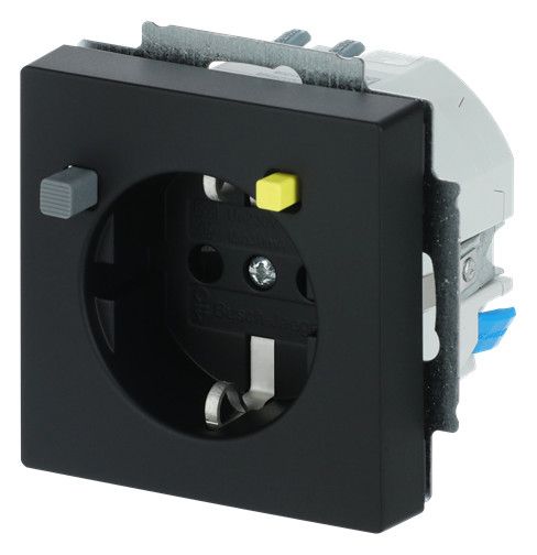 BJ 3120 EUCB-885 FI-SCHUKOMAT SCHUKO Steckdosen-Einsatz schwarz matt future