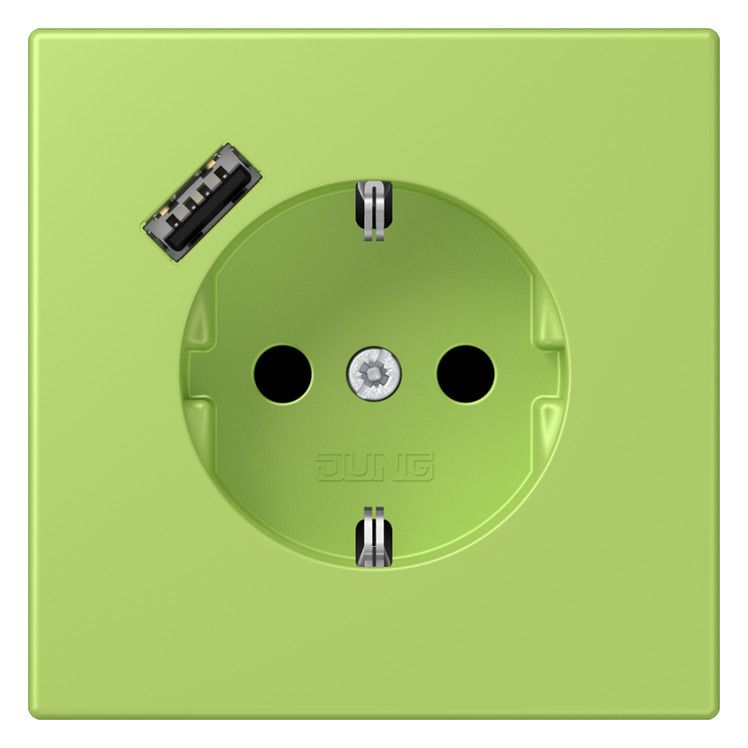 Jung LC1520-18A221 SCHUKO-Steckd.m.USB Typ A LC32052