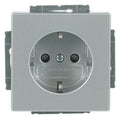 BJ 20 EUCRB-83 SCHUKO Steckdosen Einsatz o.Spreize alusilber future linear