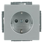 BJ 20 EUCRB-83 SCHUKO Steckdosen Einsatz o.Spreize alusilber future linear