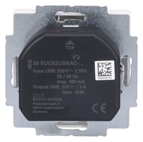 BJ 20 EUCB2USBAC-884 SCHUKO®-/USB-A+C Steckdose