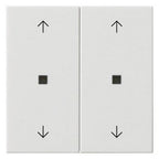 GIRA 538603 Wippe 2fach Pfeile KF System 55 Reinweiß glänzend