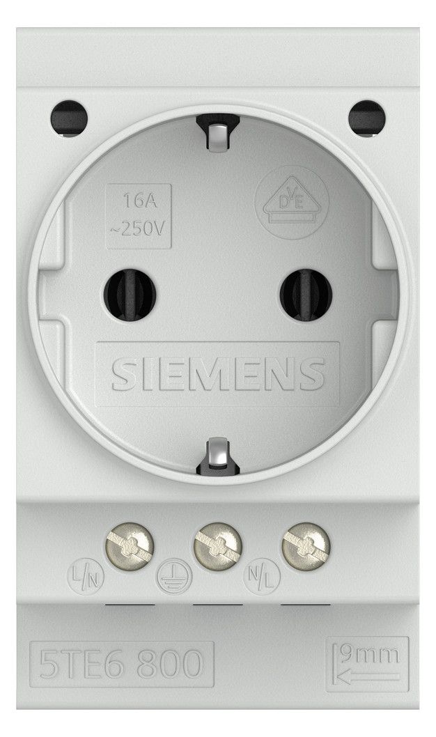 Siemens 5TE6800 SCHUKO Steckdose 16A DIN VDE0620 f.Verteilereinbau