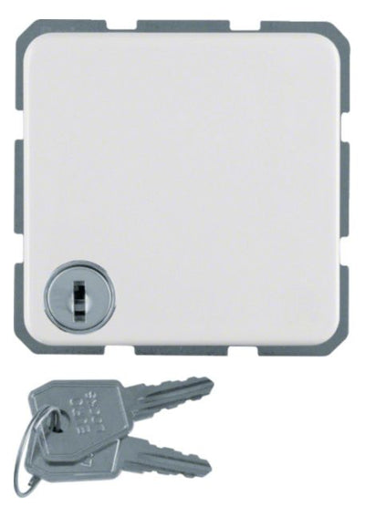 Berker 476309 Steckdose SCHUKO+Klappd. u.Schloss wg Up IP44 polarweiß glänzend