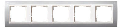 GIRA 0215326 Abdeckrahmen 5fach Zwischen rahmen RW gl. Event Farbe Alu