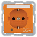 Berker 41108924 Steckdose SCHUKO Aufdruck BSV Beschriftungsfeld beleucht
