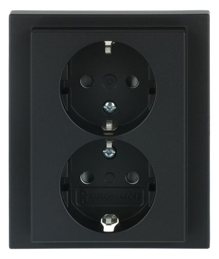 BJ 202 EUJB-885 SCHUKO® Doppelsteckdose volle Abdeckung EBS