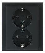 BJ 202 EUJB-885 SCHUKO® Doppelsteckdose volle Abdeckung EBS