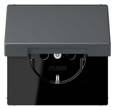 Jung LC1520BFKIKL202 SCHUKO Steckd.KI m. Klappdeckel LC32010