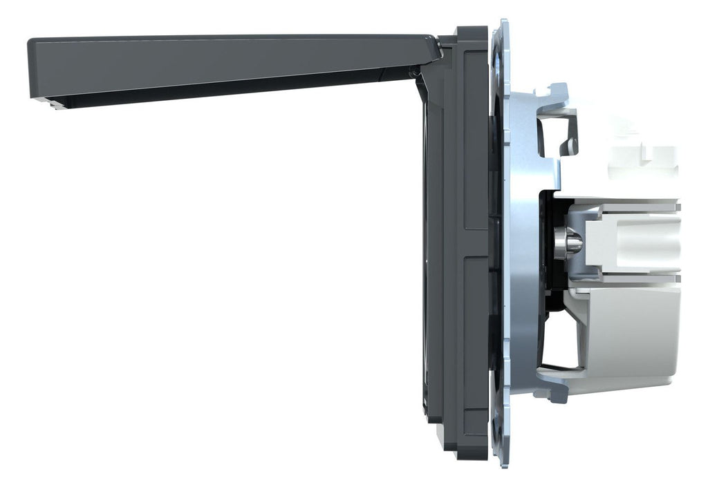 Mert MEG 2310-7214 SCHUKO-Steckdose BRS m.Klappdeckel StK anthrazit AQUADESIGN