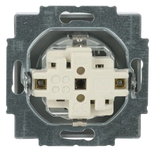 BJ 2300 EUCB-83 SCHUKO Steckdosen Einsatz alusilber future linear