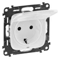 Legrand 755155 Schuko Steckdose Klappd. m.erh.Ber.schutz Valena Allure ultraweiß