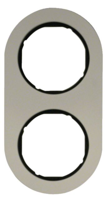 Berker 10122084 Rahmen 2fach Serie R.Classic Alu/schwarz