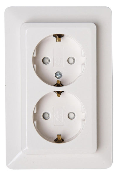 Kopp 927713085 MILANO Schuko Steckdose 2f Komplettgerät m.erhöhtem Ber.schutz