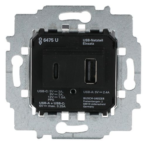 BJ 6475 U Netzteil-Einsatz USB A+C