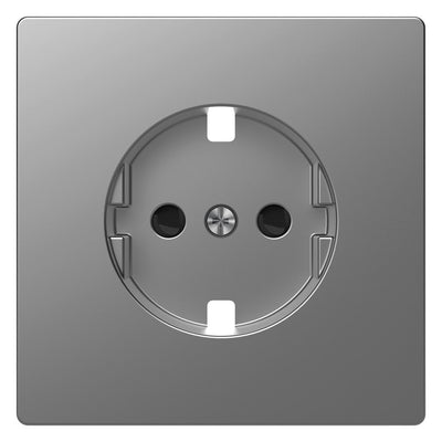 Mert MEG 2330-6036 Zentralplatte SCHUKO Steckdosen Einsatz BRS Edelstahl