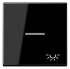 Jung A590KO5LSW Wippe Symbol Licht m.Lichtleiter Serie A schwarz