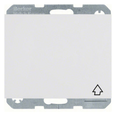 Berker 47517109 Steckdose SCHUKO+Klappd. u.erh.BS K.1 polarweiß glänzend
