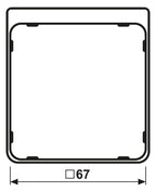 Jung CDP82BLM Applikations-Segment CD plus blau-metallic