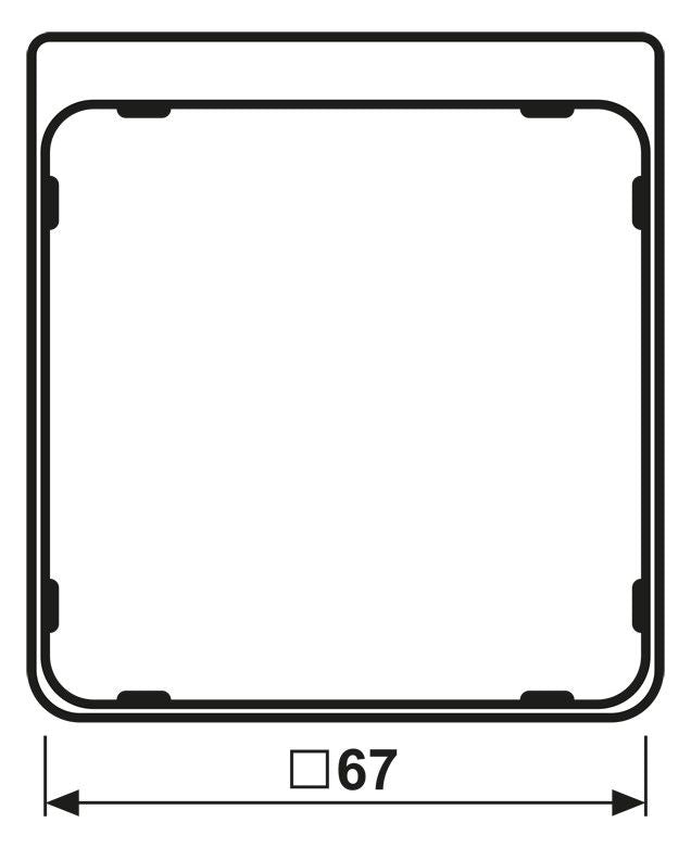 Jung CDP82BLM Applikations-Segment CD plus blau-metallic