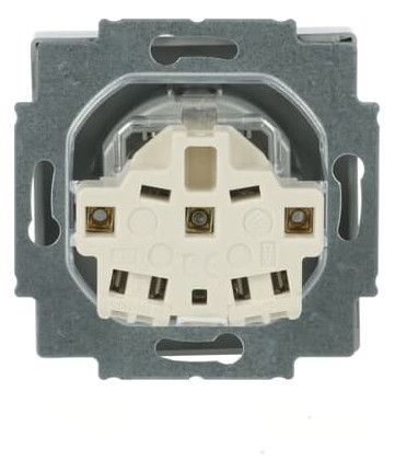BJ 20 EUCRB-83 SCHUKO Steckdosen Einsatz o.Spreize alusilber future linear