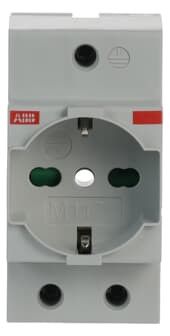 ABB M1170 SCHUKO Italien P11/P17 lichtgrau, RAL 1173 2CSM210000R0701