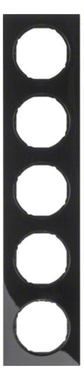 Berker 10152245 Rahmen 5fach R.3 schwarz glänzend