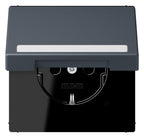 Jung LC1520BFNAKL262 SCHUKO-Steckd.KI m. Klappdeckel m.S