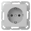 GIRA 4466015 SCHUKO-Steckdose o.Krallen System 55 Grau matt (lackiert)