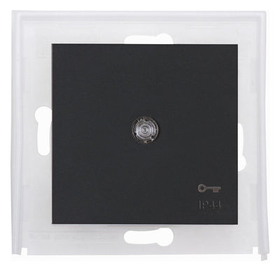 Kopp 493966003 HK07 IP44 Flächenwippe m. Linse u.Symbol "Schlüssel" anthrazit