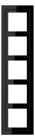 Jung LSD985SW Rahmen 5fach LS/FD-design schwarz