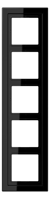 Jung LSD985SW Rahmen 5fach LS/FD-design schwarz