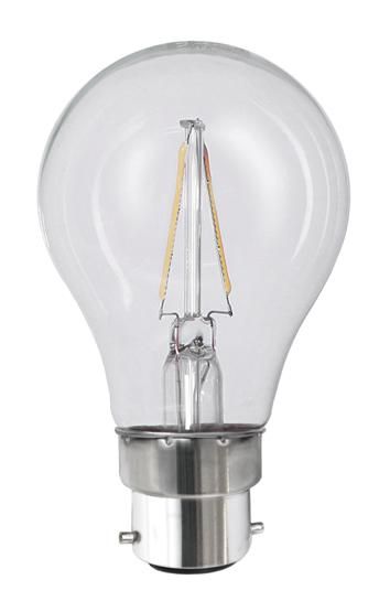 S&H 38335 LED-Allgebrauchsform Filament 60x107mm B22 220-240VAC 2W 220Lm 2700K