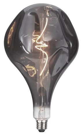 S&H 31263 LED Designkugel 280x165mm Rauchglas E27 220-240V 3,8W 55Lm 2100K