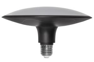 S&H 31296 LED Tellerform 190x110mm E27 220-240V 25W 1875Lm 3000K schwarz