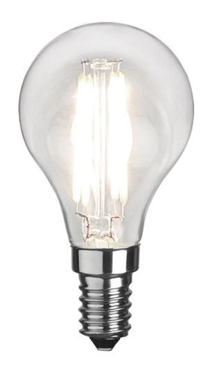 S&H 31297 LED Tropfenform Filament 45x83mm E14 12-24VDC 2,3W 250Lm 2700K