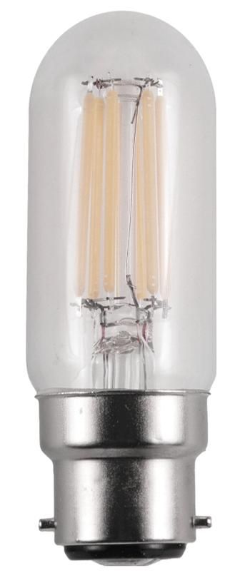 S&H 31438 LED Röhrenform Filament 30x95mm B22d 220-240V 5W 2700K 360° klar